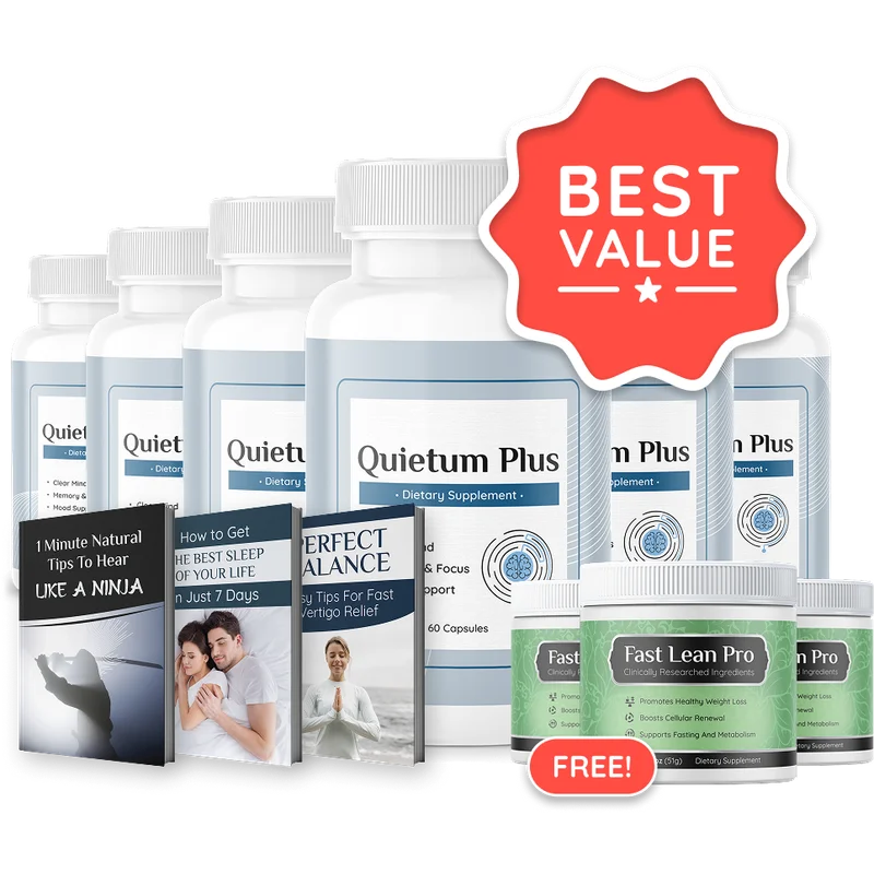 Quietum Plus Natural Sleep Formula — 6 Bottle / 180 Day Pack