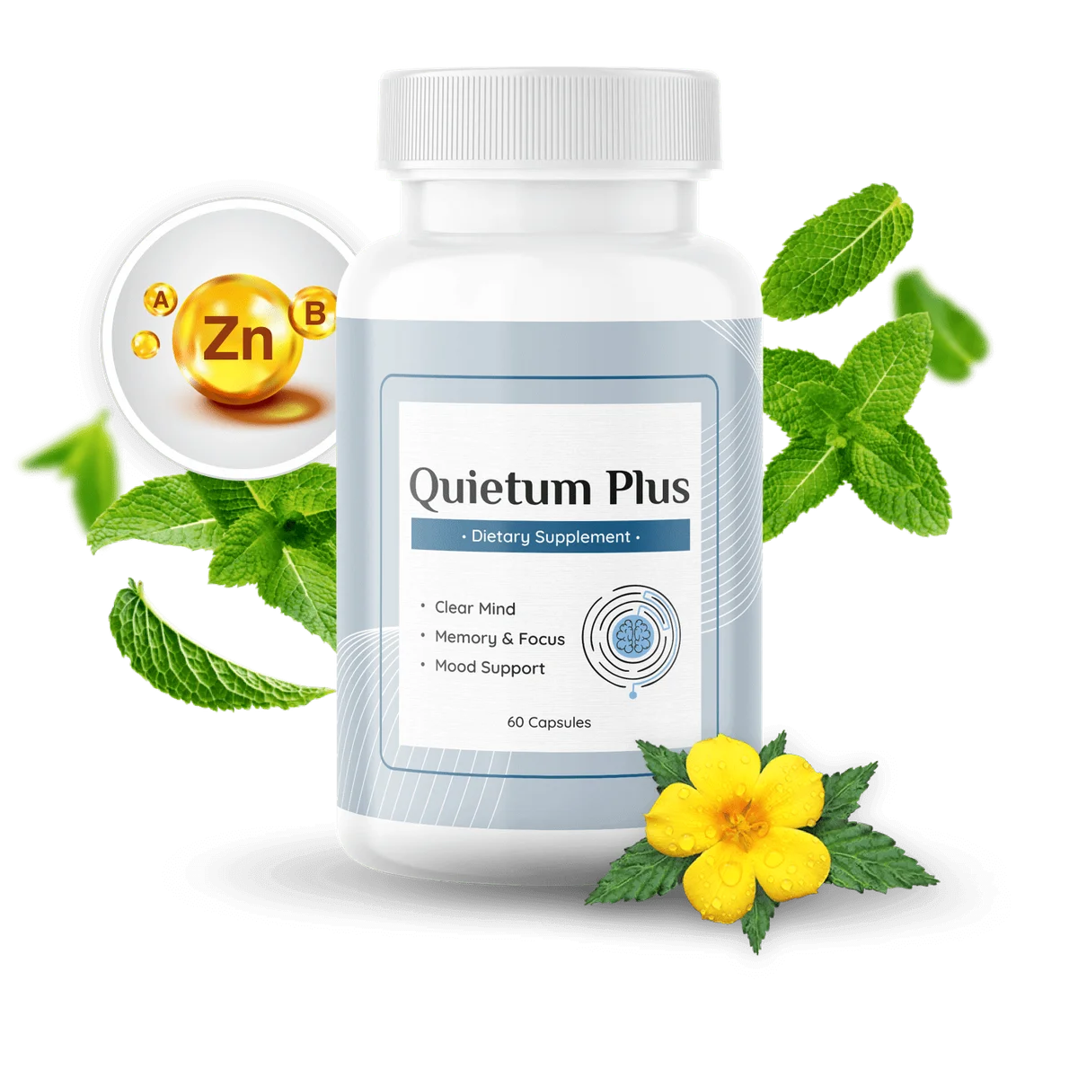 Quietum Plus Natural Sleep Formula — Front Label